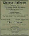 Cream at The Kinema Ballroom Dunfermline